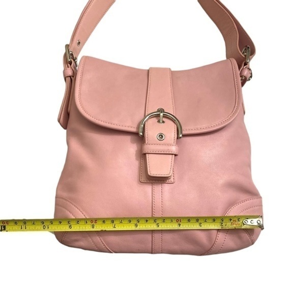 Coach pink leather soho two way crossbody messenger bag - Picture 2 of 16